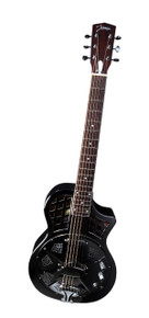 Johnson 994E Electro Acoustic Cutaway Resonator in Polished Nickel - Image 2