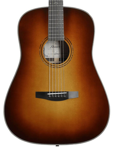 Alvarez Laureate LDR70E Dreadnought Electro Acoustic in Herringbone Sunset - Image 1