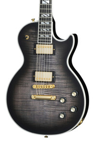 Gibson Les Paul Supreme Electric Guitar in Transparent Ebony Burst (25383) - Image 3
