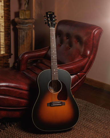 Gibson J-45 Special Electro Acoustic Guitar in Satin Vintage Sunburst - Image 3