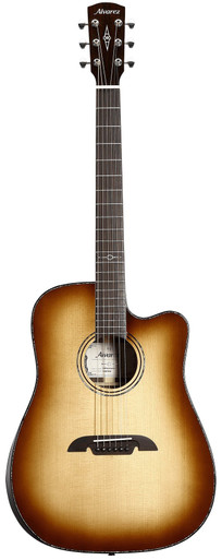 Alvarez Masterworks MDA70CE Dreadnought Electro Acoustic in Shadowburst with Cutaway - Image 3