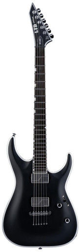 ESP LTD MH-1000NT Electric Guitar in Black Satin with Bold Binding - Image 3
