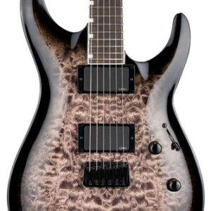 ESP LTD MH-400HT QM Electric Guitar in See Thru Black Sunburst