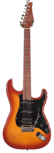 Soloking MS-1 Artisan HSS Electric Guitar in Honeyburst with Maple Fretboard - Image 3
