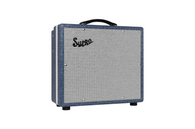 Supro 1608R Montauk 1x10 15W Combo Amp in Blue Rhino Hide - Image 3