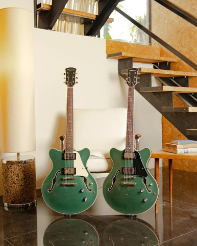 Orangewood Clementine Semi-Hollow Electric Guitar in Evergreen - Image 3