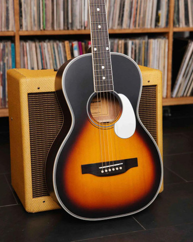 Orangewood Florence Retro Live Parlour Electro Acoustic Guitar in Vintage Sunburst Satin - Image 3
