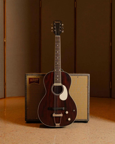 Orangewood Juniper II Mahogany Live Rubber Bridge Parlour Electro Acoustic Guitar in Natural Satin - Image 3