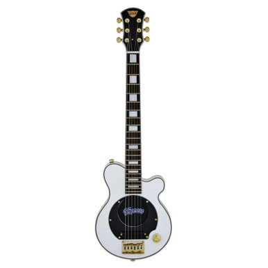 Pignose PGG-259 Electric Guitar with Built-in Amplifier in White - Image 3