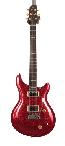 Sire Larry Carlton Q7 Gold Hardware Electric Guitar in Red Sparkle - Image 3