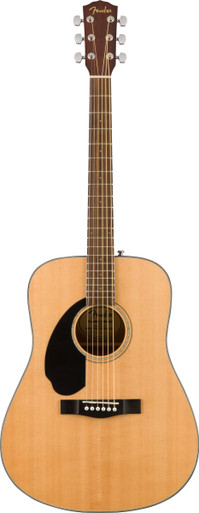 Fender CD-60S Left Handed Dreadnought Acoustic Guitar in Natural - Image 3