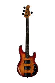 Sterling by Music Man Stingray RAY34 HH Bass Guitar in Blood Orange Burst - Image 2