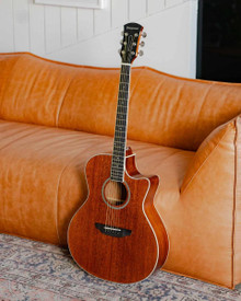 Orangewood Rey Mahogany Grand Auditorium Cutaway Acoustic Guitar in Natural Satin - Image 2