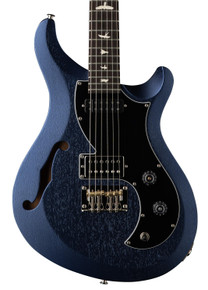 PRS S2 Vela Semi Hollow Satin Electric Guitar in Metallic Midnight (41614) - Image 3