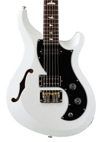 PRS S2 Vela Semi Hollow Satin Electric Guitar in Pearl White (41526) - Image 3