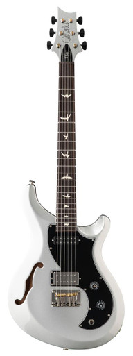 PRS S2 Vela Semi-Hollow Electric Guitar in Platinum Metallic - Image 3