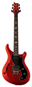 PRS S2 Vela Semi Hollow Satin Electric Guitar in Red Apple Metallic - Image 2