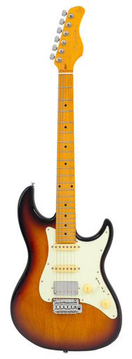 Sire Larry Carlton S5 HSS Electric Guitar in Three Tone Sunburst - Image 3