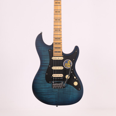 Sire Larry Carlton S7 FM New Gen Electric Guitar in Transparent Blue Maple Neck - Image 3