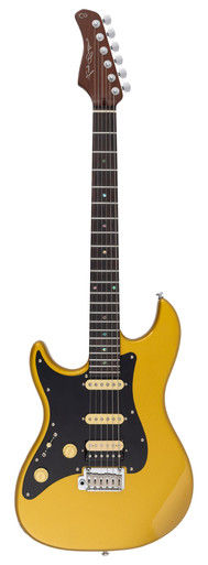 Sire Larry Carlton S7 HSS New Gen Left Handed Electric Guitar in Metallic Gold Rosewood Board - Image 3