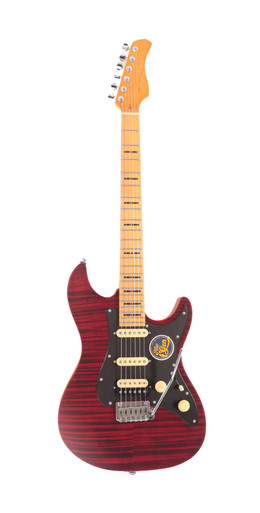 Sire Larry Carlton S7 FM New Gen Electric Guitar in See Through Red Satin Maple Neck - Image 3