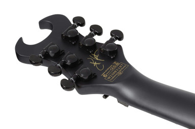 Schecter Synyster Gates Custom S Electric Guitar in Distressed Satin Black - Image 3