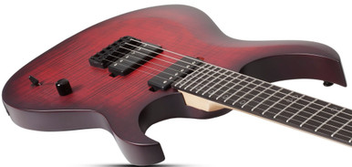 Schecter Sunset-6 Extreme Electric Guitar in Scarlet Burst - Image 3