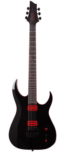 Schecter Sunset-6 ET EX Red Dawn Evertune Baritone Electric Guitar - Image 3