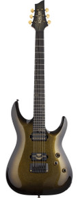 Schecter C-1 50th Anniversary Electric Guitar in Gold Burst - Image 2