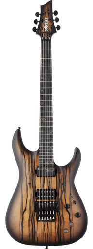Schecter C-1 FR-S Pale Moon Electric Guitar in Natural Satin Black Burst - Image 3