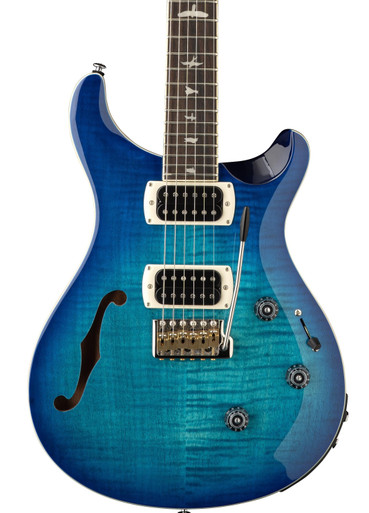 PRS SE Custom 24 Semi-Hollow Piezo Electric Guitar in Lake Blue (2026) - Image 1
