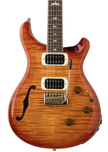 PRS SE Custom 24 Semi-Hollow Piezo Electric Guitar in Vintage Sunburst (2026) - Image 1