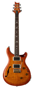 PRS SE Custom 24 Semi-Hollow Piezo Electric Guitar in Vintage Sunburst - Image 2