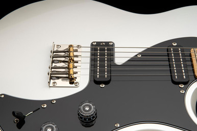 PRS SE NF 53 Electric Guitar in Pearl White, Maple Fingerboard - Image 3