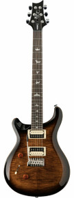 PRS SE Custom 24 Left Handed Electric Guitar in Black Gold Sunburst - Image 2