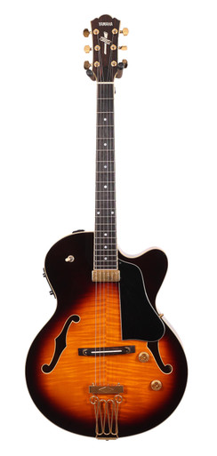 Second Hand Yamaha Made in Japan AEX1500 Hollowbody Archtop Electric Guitar in Sunburst 121 - Image 3