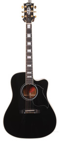 Second Hand Gibson Songwriter Custom Acoustic Guitar in Black 215 - Image 2