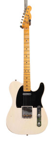 Second Hand Fender Custom Shop Nocaster 51' Relic Electric Guitar in Aged White 241 - Image 2