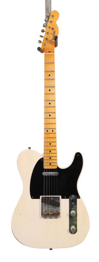 Second Hand Fender Custom Shop Nocaster 51' Relic Electric Guitar in Aged White 241 - Image 3