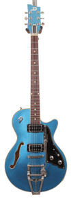 Second Hand Duesenberg Starplayer TV Electric Guitar in Catalina Blue & Vintage White Duo Tone 643 - Image 2