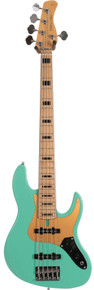 Sire Marcus Miller V5 24 Fret 5-String Bass Guitar in Mild Green - Image 2