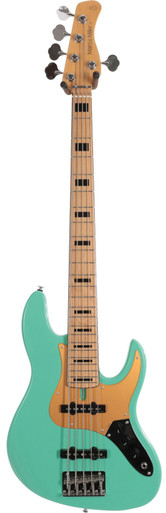 Sire Marcus Miller V5 24 Fret 5-String Bass Guitar in Mild Green - Image 3