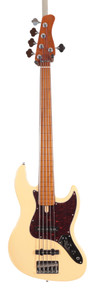 Sire Version 2 Marcus Miller V5 Alder 5-String Fretless Bass Guitar in Vintage White - Image 2