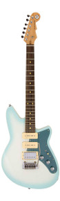 Reverend Six Gun HPP Electric Guitar in Chronic Blue Burst - Image 2