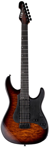 ESP LTD SN-1000 HT Electric Guitar in Dark Brown Sunburst - Image 3