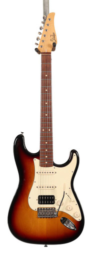 Second Hand Suhr Mike Landau S HSS Electric Guitar in Sunburst 1-2 - Image 3