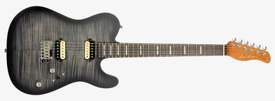 Sire Larry Carlton T7 FM New Gen Electric Guitar in Transparent Black Rosewood Board - Image 3