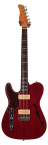 Sire Larry Carlton T7TM Left Handed Electric Guitar in See Through Red - Image 2