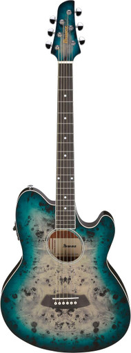 Ibanez TCY10PA-CBS Talman Electro Acoustic Guitar in Cosmic Blue Starburst High Gloss - Image 3