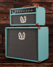 Victory MK 112 Open-Back Speaker Cabinet in Aqua with Celestion Alnico Gold Speaker - Image 2